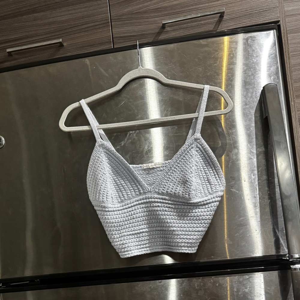 Light Blue Crop Tank